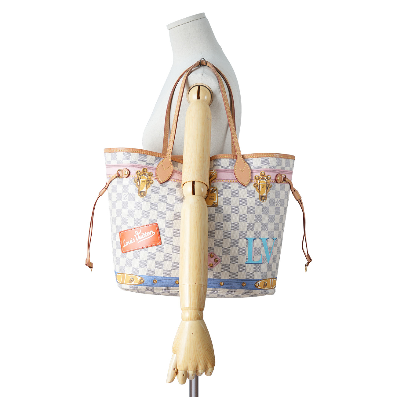 LOUIS VUITTON(USED)루이비통 다미에 아주르 트롱프 뢰유 네버풀 MM
